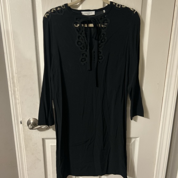 Sandro Paris black shift dress - Picture 2 of 7